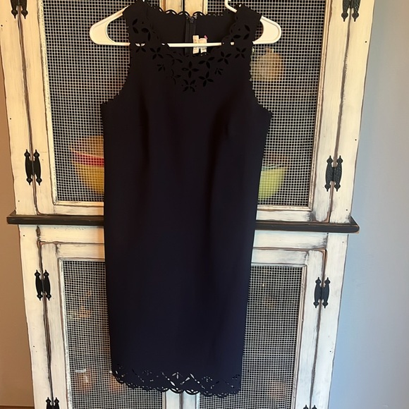 J Crew Navy Sheath Dress - Picture 2 of 7